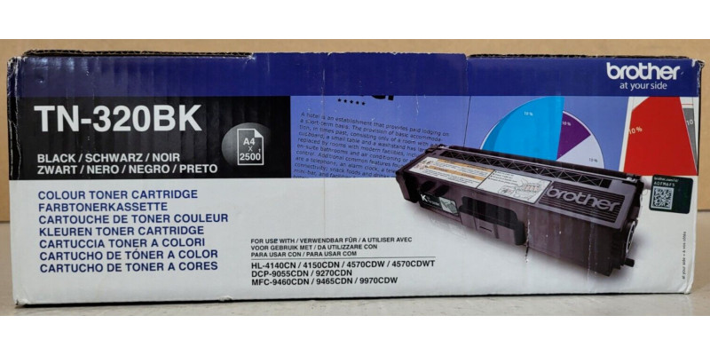 Toner Brother TN-320BK Schwarz Neu OVP Original Brother HL-4140CN  . 