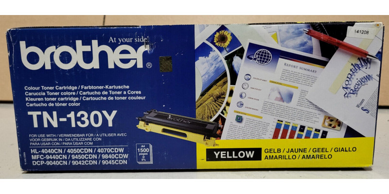 Toner Brother TN-130Y Gelb Neu OVP A-Ware Original HL-4040CN, 4050CDN . 