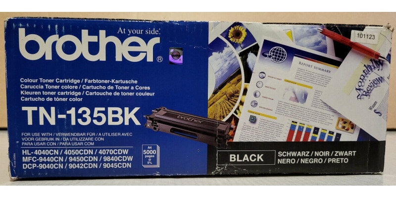 Toner Brother TN-135BK Schwarz Neu OVP Original Brother HL-4040CN . 