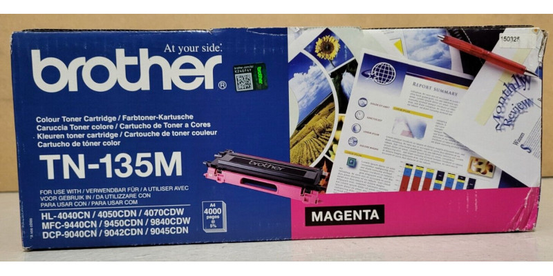 Toner Brother TN-135M Magenta Neu OVP B-Ware Original Brother HL-4040CN . 