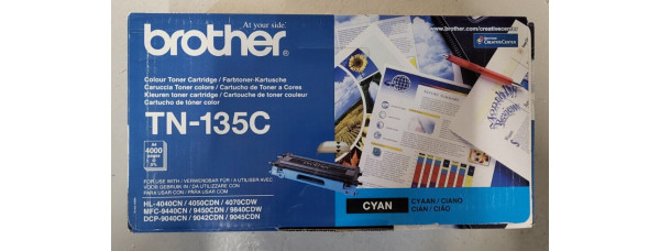 Toner Brother TN-135C Cyan Neu OVP A-Ware Original HL-4040CN HL-4050CDN . 