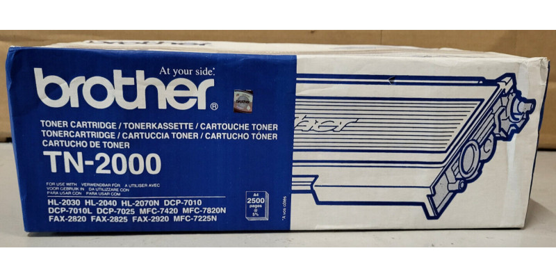 Toner Brother TN-2000 Schwarz Neu OVP B-Ware Original HL-2030 HL-2040 . 