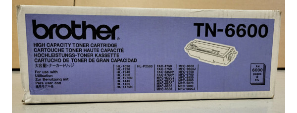 Toner Brother TN-6600 Schwarz Neu OVP B-Ware Original HL-1030 HL-1230 . 