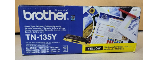 Toner Brother TN-135Y Gelb Neu OVP A-Ware Original Brother HL-4040CN  