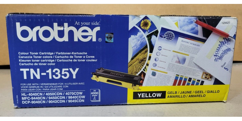 Toner Brother TN-135Y Gelb Neu OVP A-Ware Original Brother HL-4040CN  