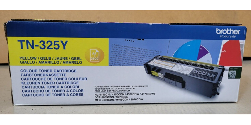 Toner Brother TN-325Y Gelb Neu OVP A-Ware Original HL-4140CN HL-4150CDN . 