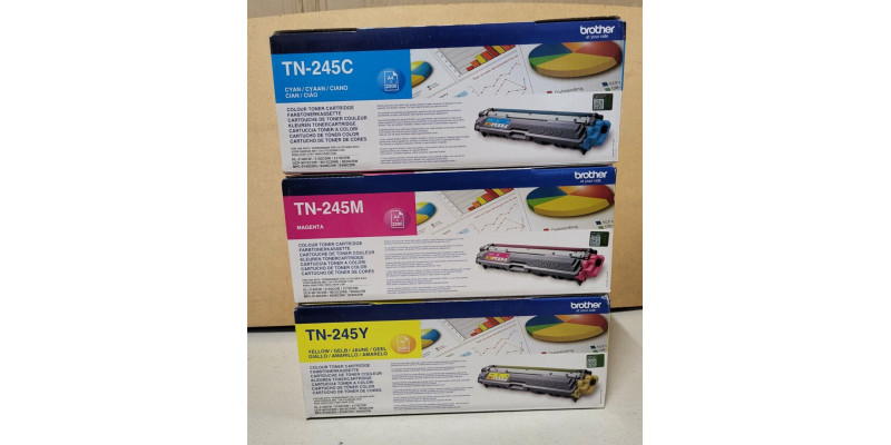 3 Toner Brother TN-245C TN-245M TN-245Y Neu OVP A-Ware Original HL-3140CW . 