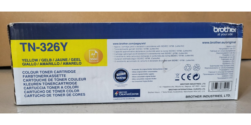 Toner Brother TN-326Y Gelb Neu OVP Original HL-L8250CDN   