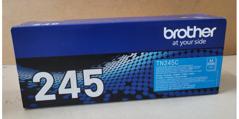 Toner Brother TN245C Cyan Neu OVP A-Ware Original HL-3140CW Rechnung MwSt. 