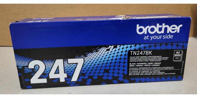 Toner Brother TN247BK Schwarz Neu OVP Original HL-3210CW HL-L3230CDW Rg MwSt. 