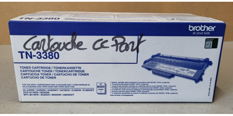 Toner Brother TN-3380 Schwarz Neu OVP Original HL-5440D HL-5450DN Rechnung MwSt. 