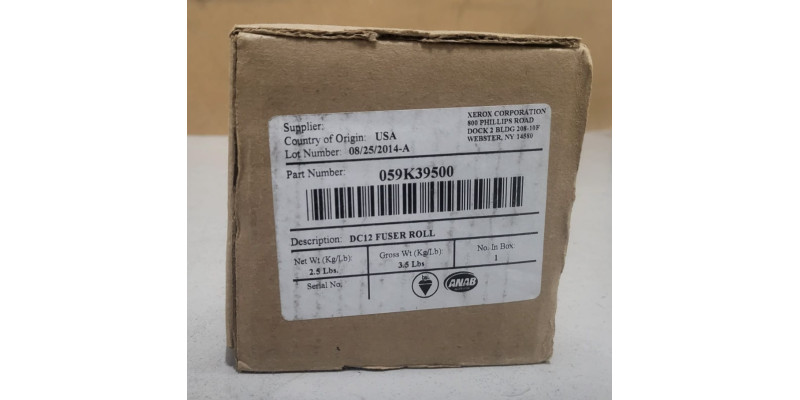 Fixierwalze 059K39500 Xerox Neu OVP Original DocuColor 12 Rg MwSt 