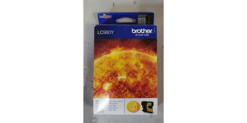 Tintenpatrone Brother LC980Y Gelb Neu OVP Original DCP-145C  MHD: 04.2017 
