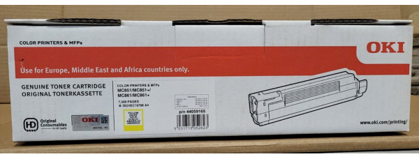 Toner OKI 44059165 Gelb Neu OVP A-Ware Original MC861, MC851  . 