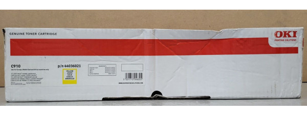 Toner OKI 44036021 Gelb Neu OVP Original C910  . 