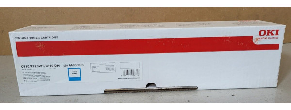 Toner OKI 44036023 Cyan Neu OVP A-Ware Original C910, C920WT   