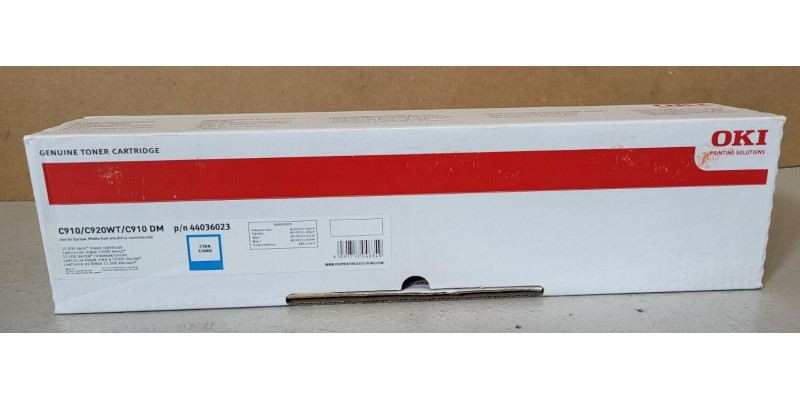 Toner OKI 44036023 Cyan Neu OVP A-Ware Original C910, C920WT   