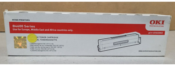 Toner OKI 43502002 Schwarz Neu OVP A-Ware Original B4600 Series   