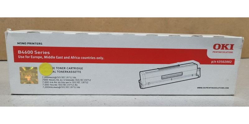 Toner OKI 43502002 Schwarz Neu OVP A-Ware Original B4600 Series   