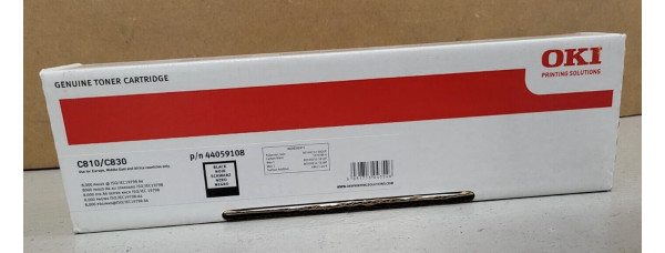 Toner OKI 44059108 Schwarz Neu OVP A-Ware Original C810 C830   
