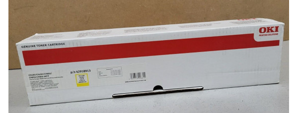 Toner Oki 42918913 Gelb Neu OVP  Original Oki C9600 C9650 C9800  