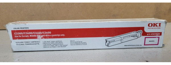 Toner Oki 43459434 Magenta Neu OVP Original C3300 C3400   