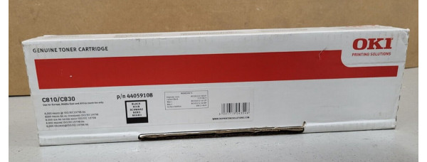 Toner OKI 44059108 Schwarz Neu OVP B-Ware Original C810 C830  . 