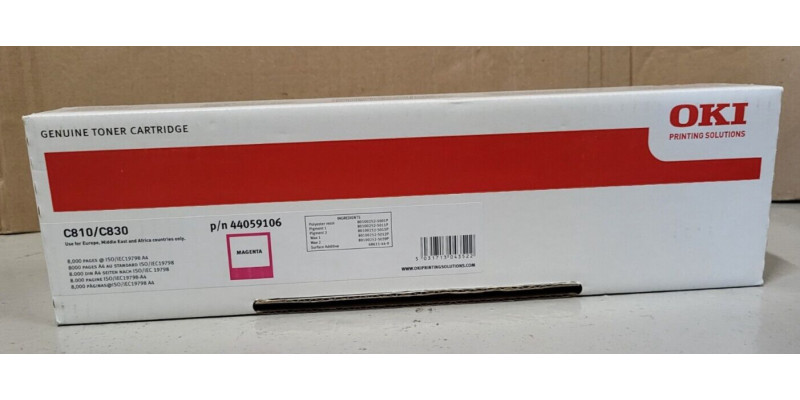 Toner OKI 44059106 Magenta Neu OVP A-Ware Original C810, C830  . 