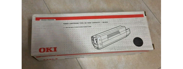 Toner Oki C6 Black 42127408 Neu OVP A-Ware Original C5100 C5200 C5300 C5400  Rg  