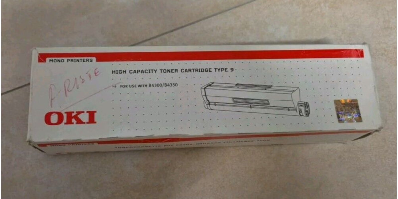 Toner OKI 01101202 Type 9 Schwarz Neu OVP Original B4300 B4350 . 