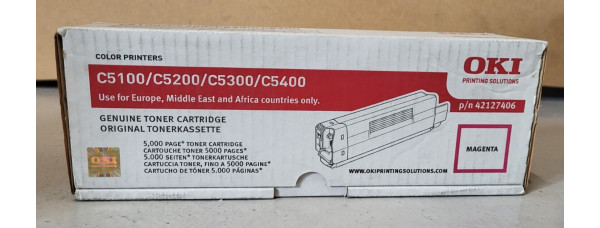 Toner Oki C6 42127406 Magenta Neu OVP C5100 C5200 C5300 C5400 Original . 