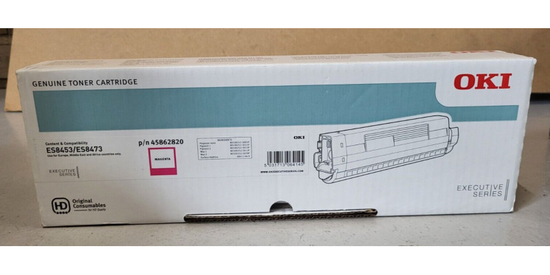 Toner Oki 45862820 Magenta Neu OVP Original Oki ES8453 ES8473  . 
