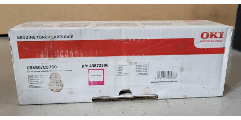 Toner Oki 43872306 Magenta Neu OVP Original Oki C5650 C5750  . 