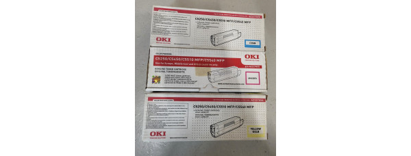 Toner Oki C6 42127456 42127455 42127454 Neu OVP A-Ware Original C5250 C5450  