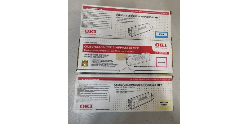 Toner Oki C6 42127456 42127455 42127454 Neu OVP A-Ware Original C5250 C5450  