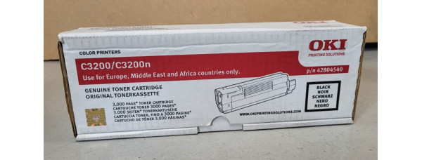 Toner OKI 42804540 Schwarz Neu OVP A-Ware Original C3200 C3200n  . 