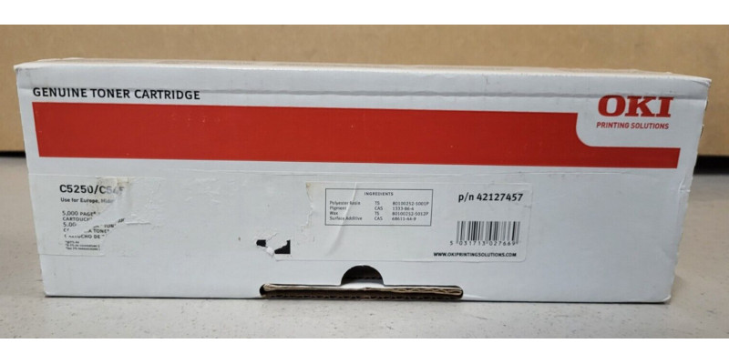 Toner Oki 42127457 Schwarz Neu OVP Original Oki C5250 C5450  . 