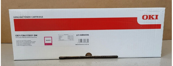 Toner OKI 44844506 Magenta Neu OVP Original C831 C841 C831 DM   
