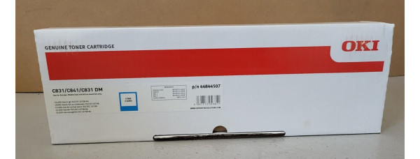 Toner OKI 44844507 Cyan Neu OVP Original C831 C841 C831 DM   