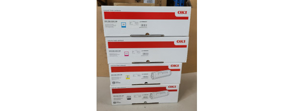 4 Toner OKI 44844507 44844506 44844505 44844508 Neu OVP A-Ware Original C831 