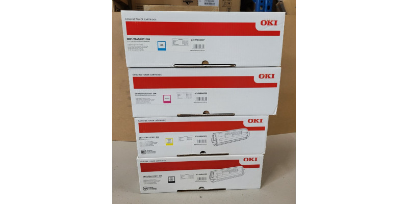 4 Toner OKI 44844507 44844506 44844505 44844508 Neu OVP A-Ware Original C831 