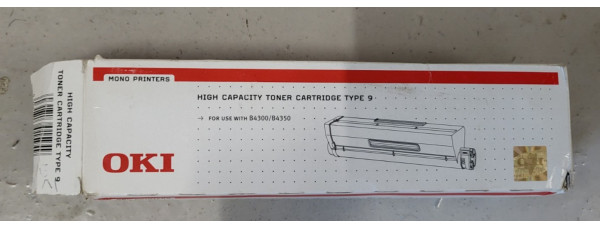 Toner OKI 01101202 Type 9 Schwarz Neu OVP Original B4300 B4350 . 