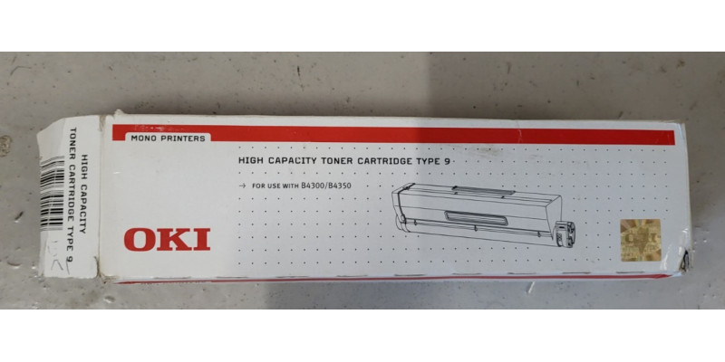Toner OKI 01101202 Type 9 Schwarz Neu OVP Original B4300 B4350 . 