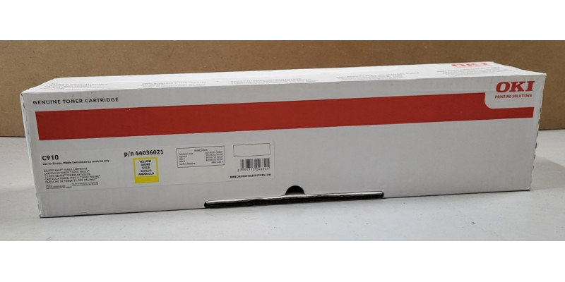 Toner OKI 44036021 Gelb Neu OVP A-Ware Original C910 Rechnung MwSt 