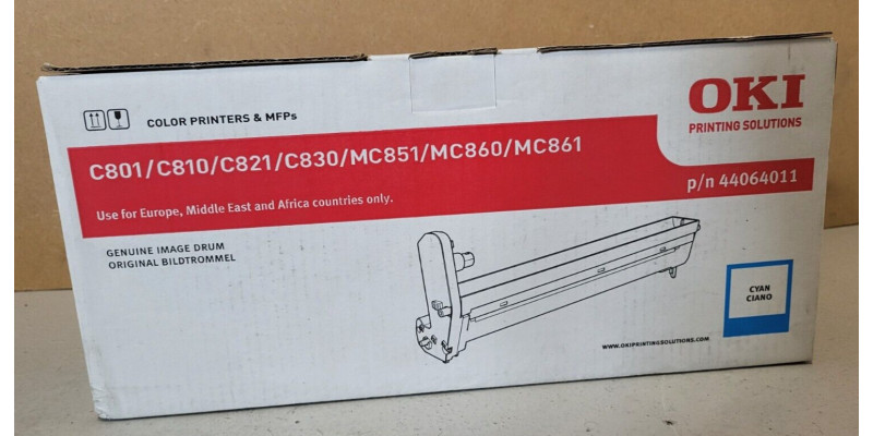 Trommel OKI 44064011 Cyan Neu OVP B-Ware Original C801 C810 C821 C830 . 