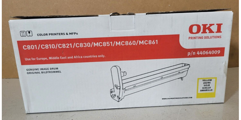 Trommel OKI 44064009 Gelb Neu OVP A-Ware Original C801 C810 C821  . 