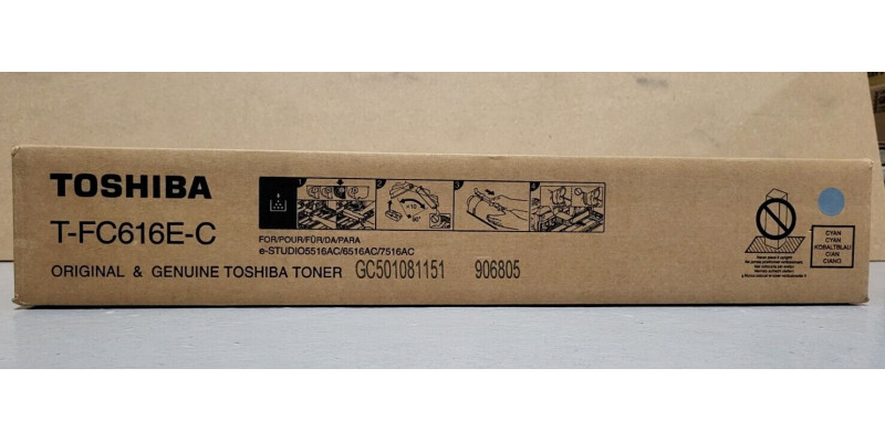 Toner Toshiba T-FC616E-C Cyan Neu OVP A-Ware e-STUDIO 5516AC, 6516AC  