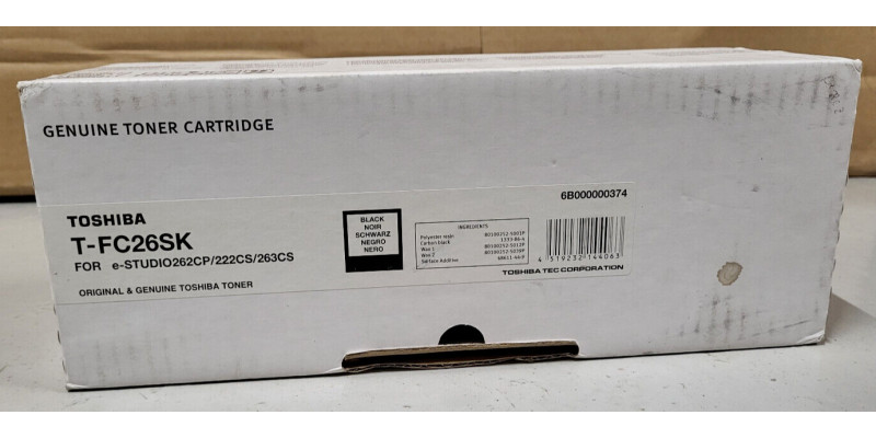 Toner Toshiba T-FC26SK Schwarz Neu OVP A-Ware Original e-studio 262CP . 