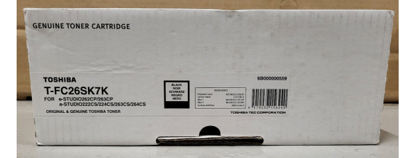 Toner Toshiba T-FC26SK7K Schwarz Neu OVP A-Ware Original e-STUDIO 262CP  