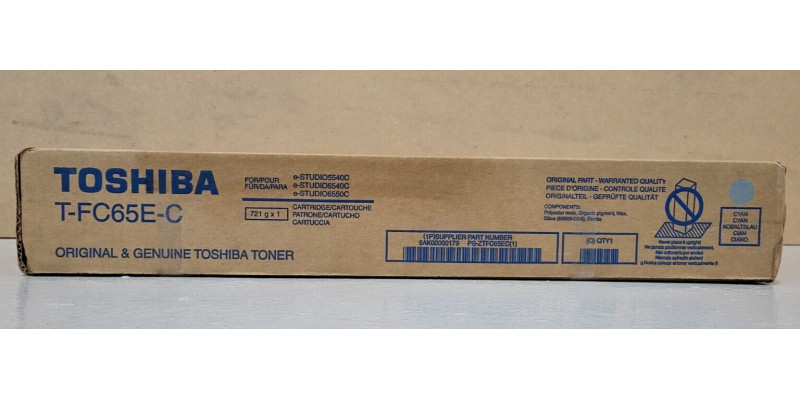 Toner Toshiba T-FC65E-C Cyan Neu OVP B-Ware Original e-STUDIO 5540C . 